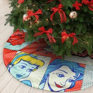 48" Disney Retro Princess Fabric Christmas Tree Skirt
